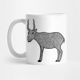 Saiga Antelope- Hand Illustrated Design Mug